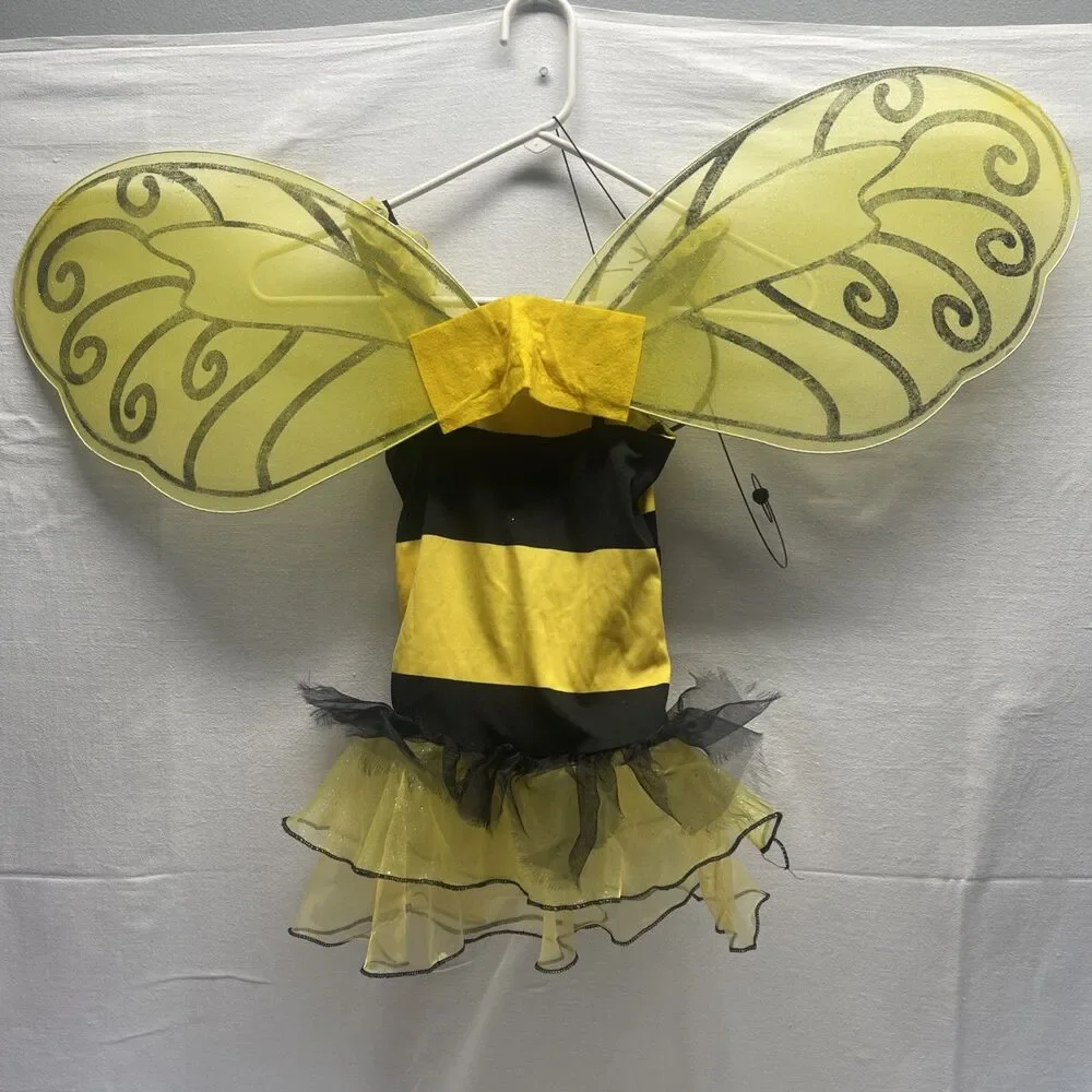 California Costumes Girls Bumble Bee Costume XS Wings Antenna Glasses Halloween
